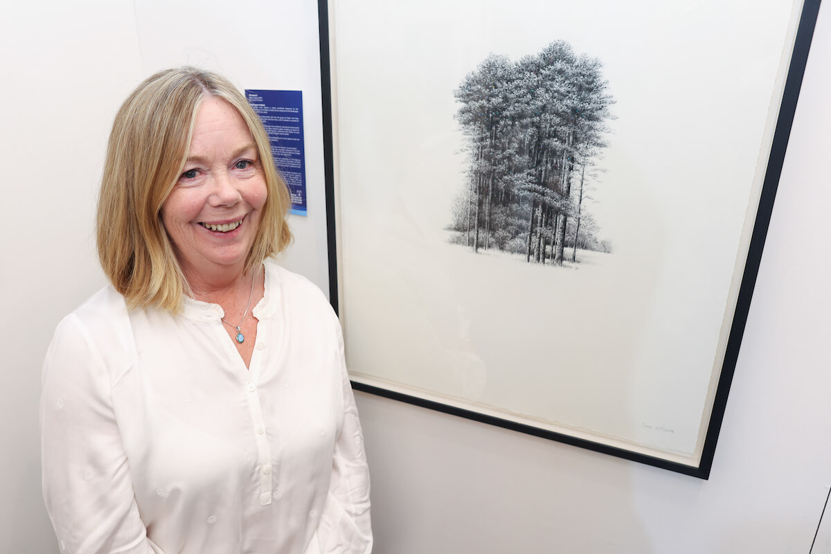 Sorca O'Farrell pictured with her submission Presence